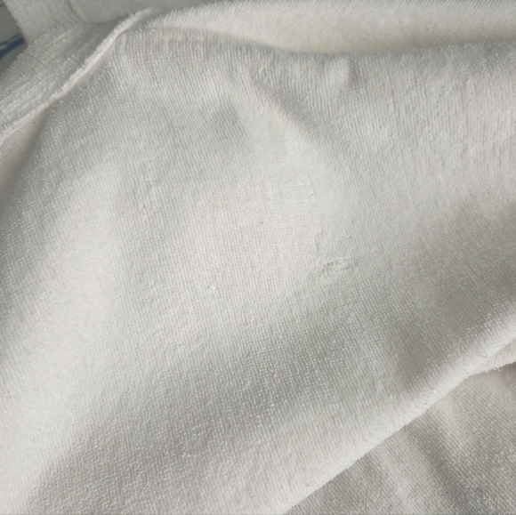 Just For Women White Cotton Terry Spa Robe - 1X/2X - Picture 9 of 13